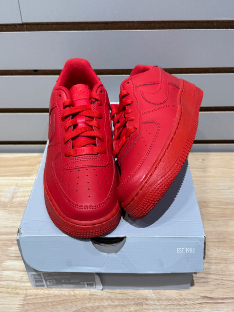 Nike Air Force 1 Low LV8 University Red (GS) Sz 6.5Y/8W