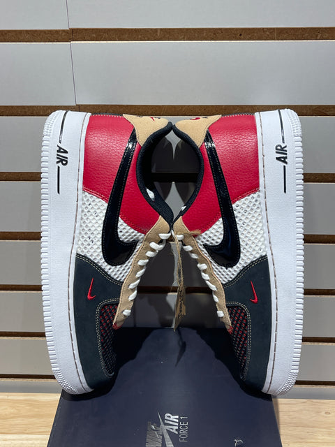Nike Air Force 1 Low '07 LV8 Gym Red Black Sz 10.5