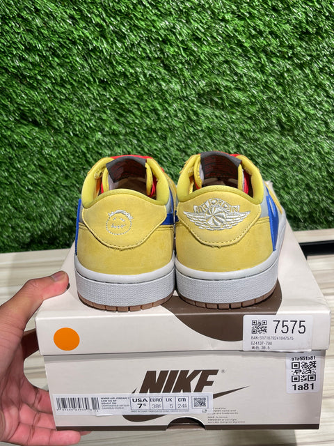 Jordan 1 Retro Low OG SP Travis Scott Canary (Women's) Sz 6M/7.5W