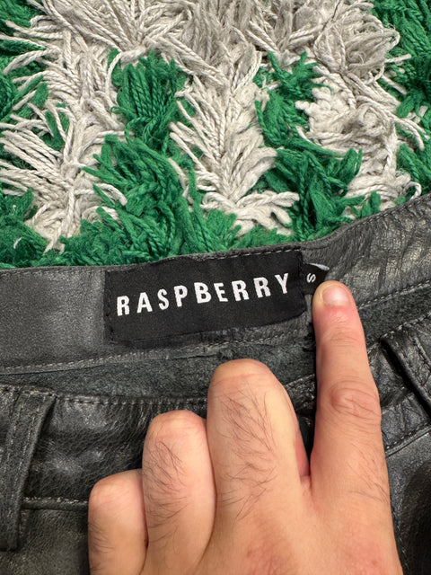 GV Gallery Raspberry Hills Black Leather Shorts Sz S