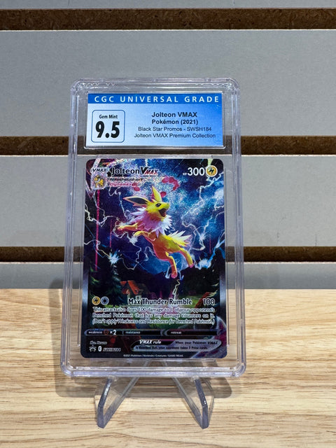 Jolteon VMAX SWSH184 Jolteon VMAX Premium Collection Alternate Art CGC 9.5