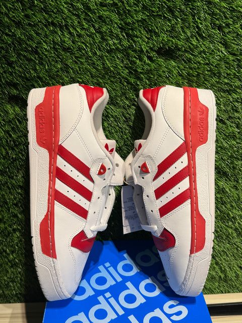 adidas Rivalry Low Cloud White Active Maroon Sz 10