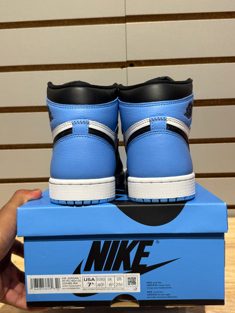 Jordan 1 Retro High OG UNC Toe Sz 7.5