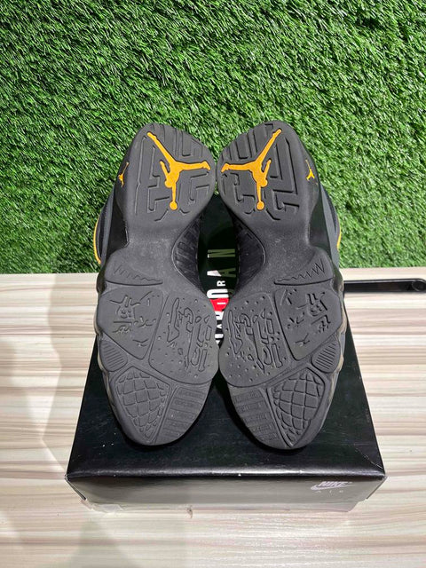 Jordan 9 Retro Dark Charcoal University Gold Sz 8