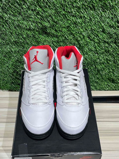 Jordan 5 Retro Fire Red Silver Tongue (2020) (PS) Sz 3Y