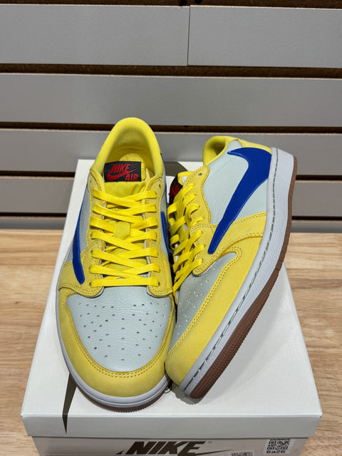 Jordan 1 Retro Low OG SP Travis Scott Canary (Women's) Sz 11