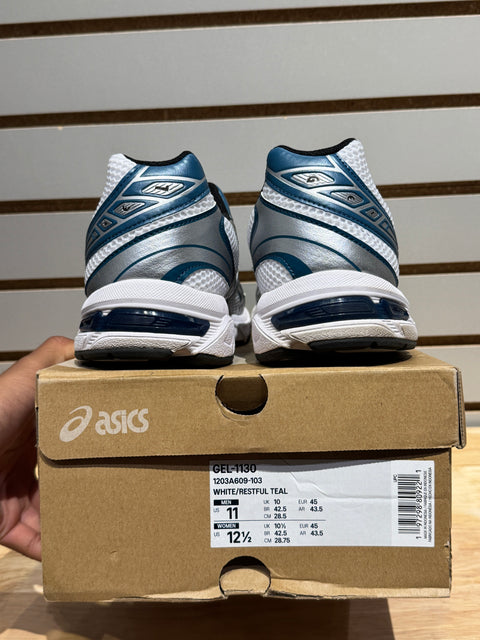 ASICS Gel-1130 White Restful Teal Sz 11