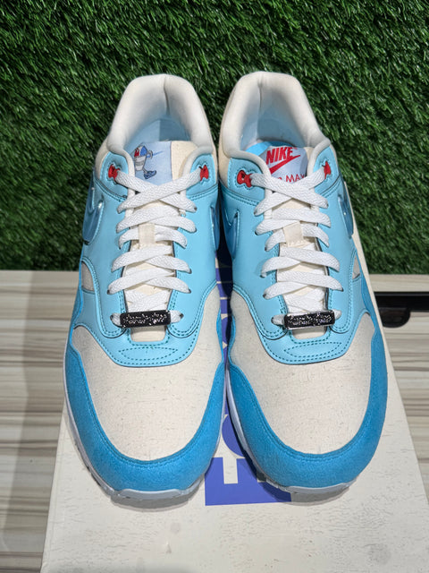 Nike Air Max 1 Puerto Rico Blue Gale Sz 11.5