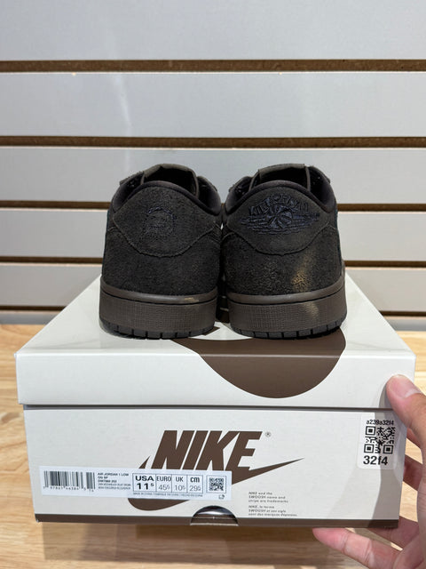 Jordan 1 Retro Low OG SP Travis Scott Velvet Brown Sz 11.5M