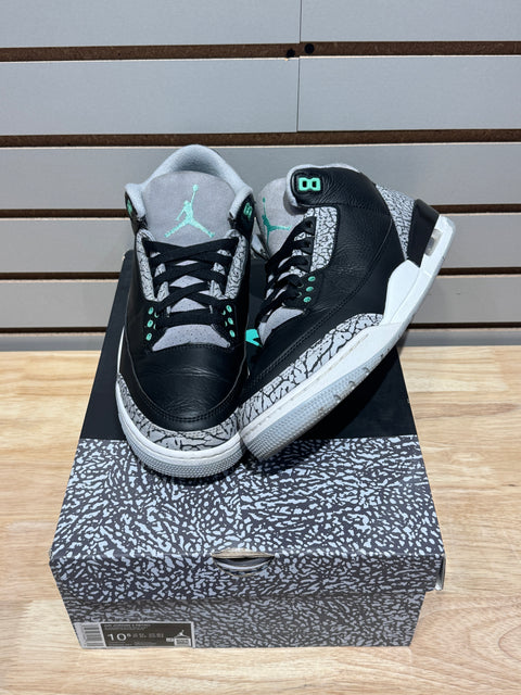 Jordan 3 Retro Green Glow Sz 10.5