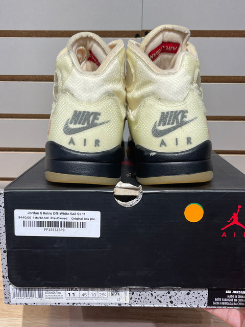 Jordan 5 Retro Off-White Sail Sz 11