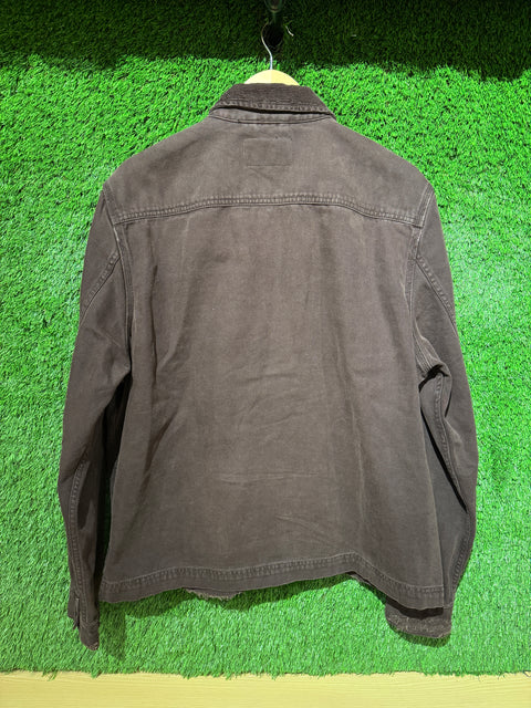 All Saints Brown Rothwell Full-Zip Jacket Sz XL