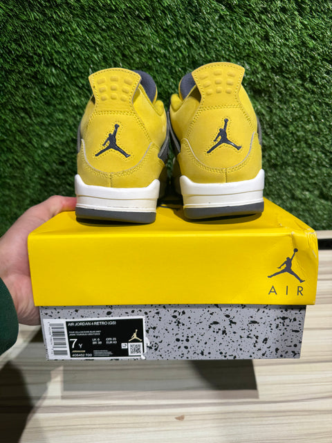 Jordan 4 Retro Lightning (2021) (GS) Sz 7Y