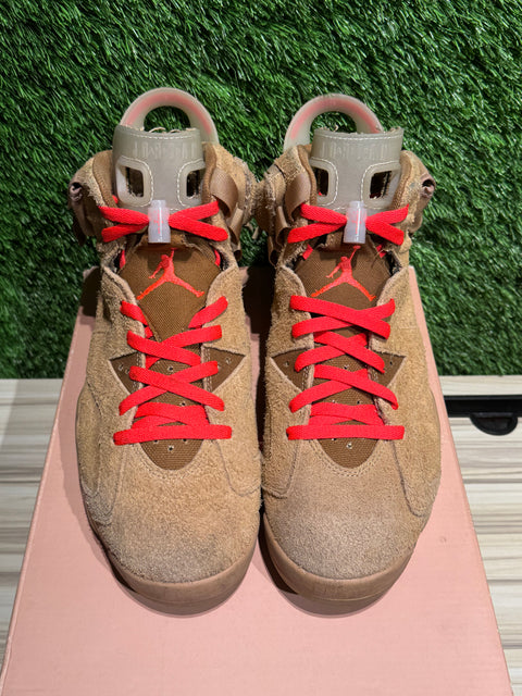 Jordan 6 Retro Travis Scott British Khaki Sz 11M
