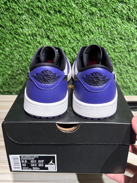 Jordan 1 Retro Low Golf Court Purple Sz 8.5
