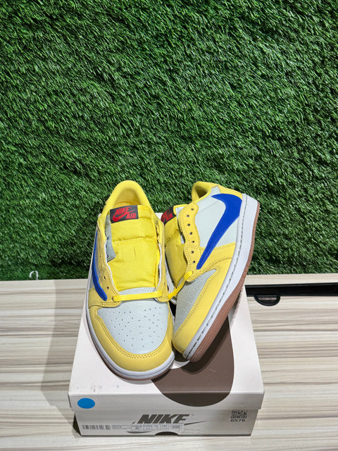 Jordan 1 Retro Low OG SP Travis Scott Canary (Women's) Sz 7M/8.5W
