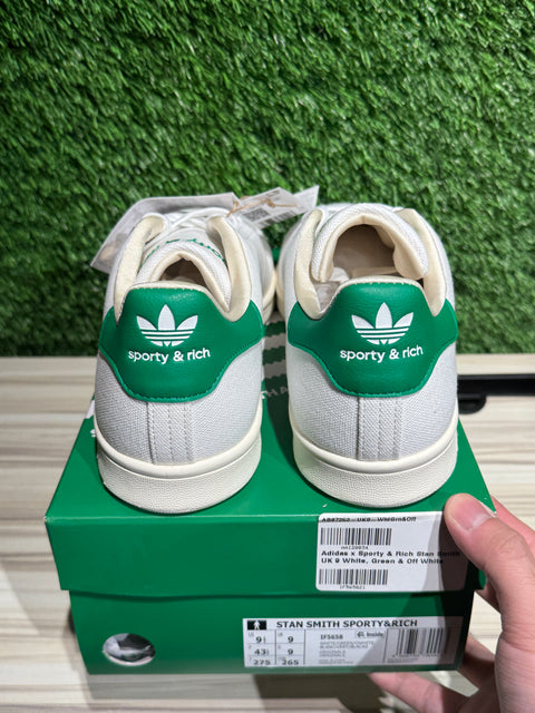 adidas Stan Smith Sporty & Rich White Green Sz 9.5