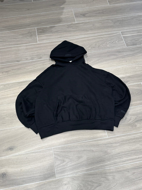 NWT Fear of God Essentials Classic Fit Fleece Hoodie Black Sz XL