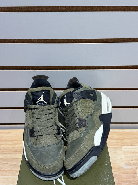 Jordan 4 Retro SE Craft Medium Olive (GS) Sz 4.5Y