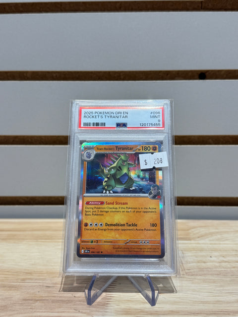 Pokémon Team Rocket's Tyranitar - SV10: Destined Rivals (DRI) PSA 9
