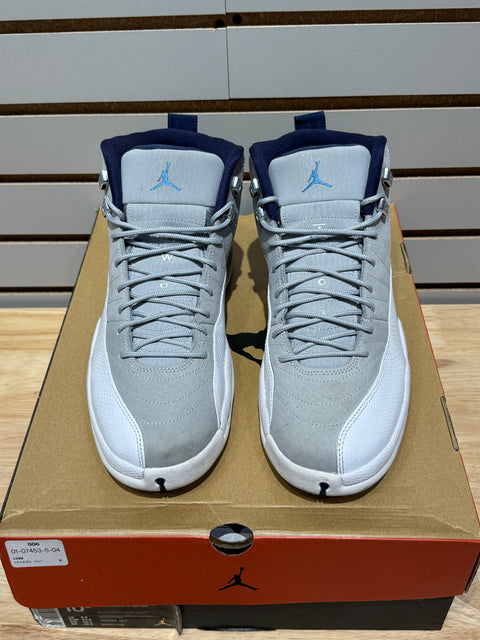 Jordan 12 Retro Grey University Blue Sz 10.5