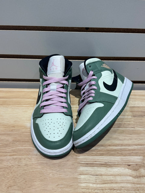 Jordan 1 Mid Dutch Green (Women's) Sz 5M/6.5W