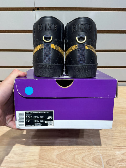 Nike SB Blazer Mid QS Supreme Black Sz 10.5