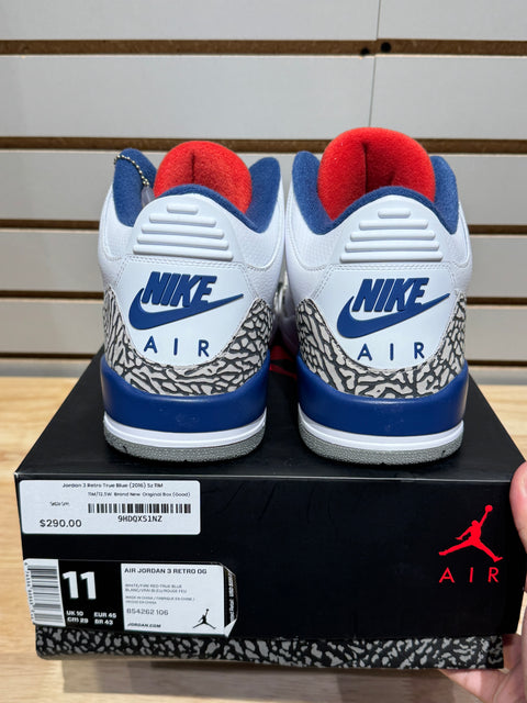 Jordan 3 Retro True Blue (2016) Sz 11