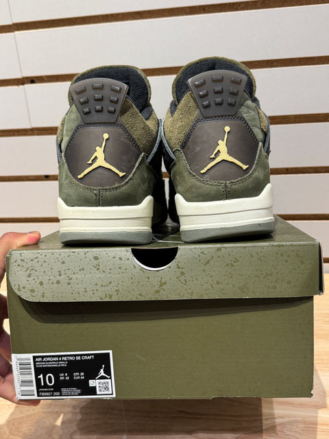Jordan 4 Retro SE Craft Medium Olive Sz 10