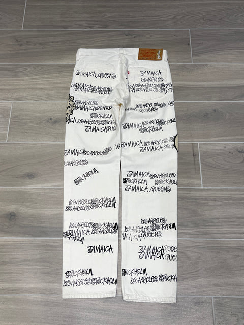 Denim Tears x Stussy x Our Legacy TTL 501 Jean White 32x32