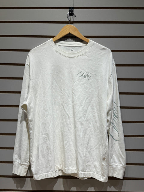 Jordan x Union MJ L/S Tee White/Grey Haze Sz L