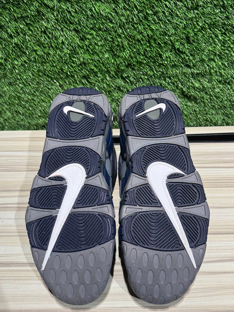 Nike Air More Uptempo Cool Grey Midnight Navy Sz 9.5M