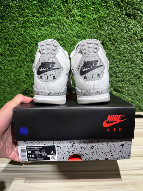 Jordan 4 Retro White Cement (2025) Sz 10M.,.