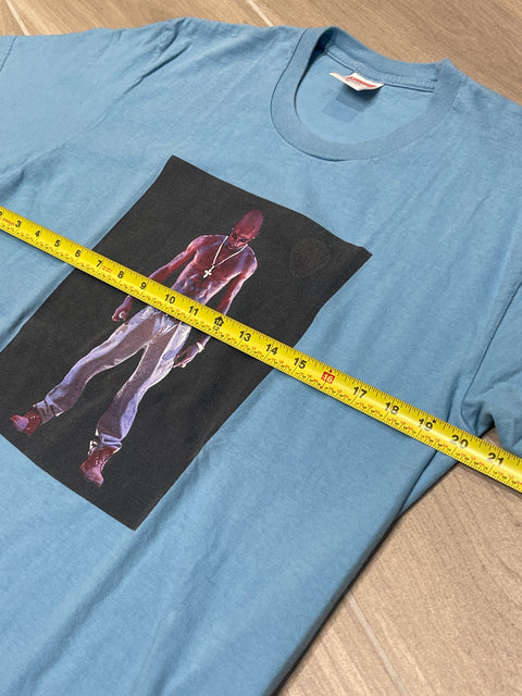 Supreme Tupac Hologram Tee Light Slate Sz M