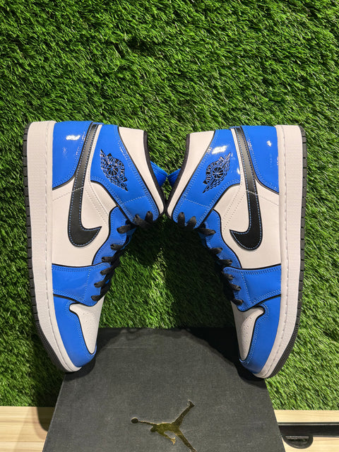 Jordan 1 Mid Signal Blue Sz 10M