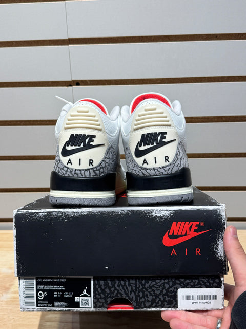 Jordan 3 Retro White Cement Reimagined Sz 9.5