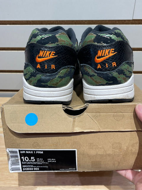 Nike Air Max 1 atmos Tiger Camo Snakeskin Sz 10.5
