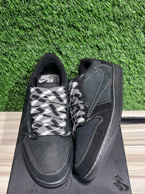 Jordan 1 Retro Low OG SP Travis Scott Black Phantom Sz 9M