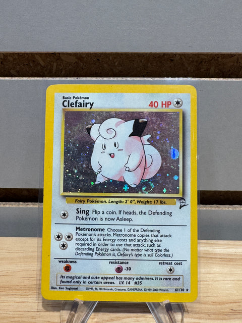 Clefairy #6/130 - Pokemon Base Set 2 (BS2)(Holofoil)