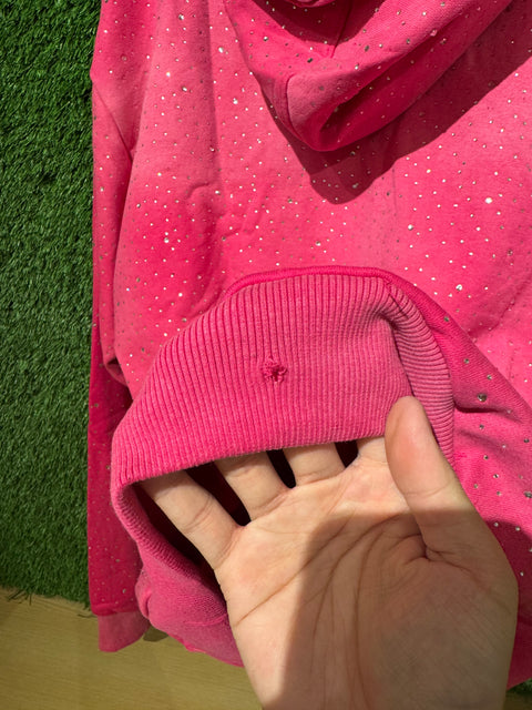 Awoken Dreams Pink Rhinestone Zip Up