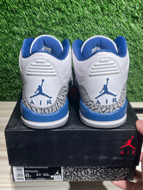 Jordan 3 Retro Wizards (GS) Sz 6Y