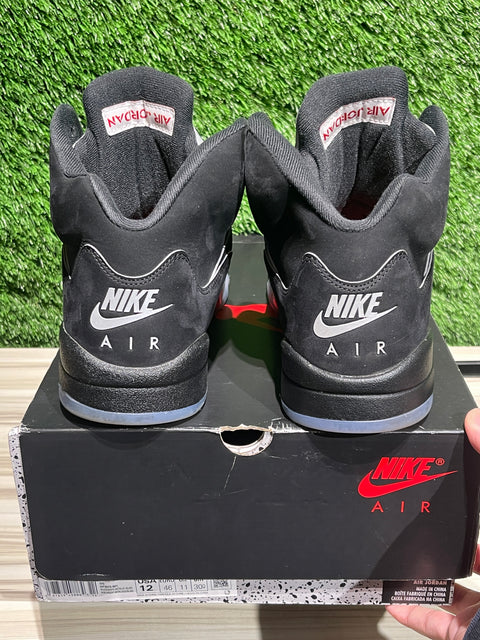 Jordan 5 Retro OG Black Metallic Reimagined Sz 12