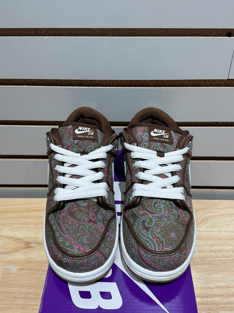 Nike SB Dunk Low Pro Paisley Brown Sz 7
