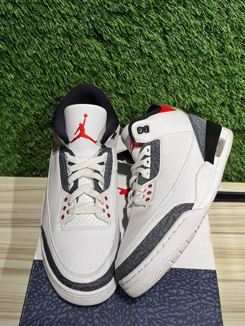 Jordan 3 Retro SE Fire Red Denim (2020) Sz 10M