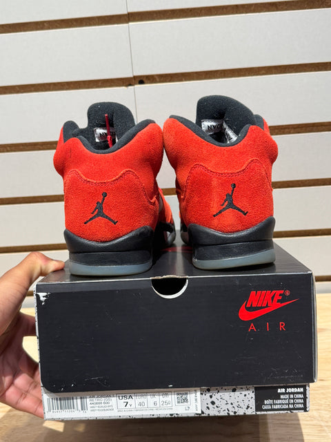 Jordan 5 Retro Raging Bull Red (2021) (GS) Sz 7Y