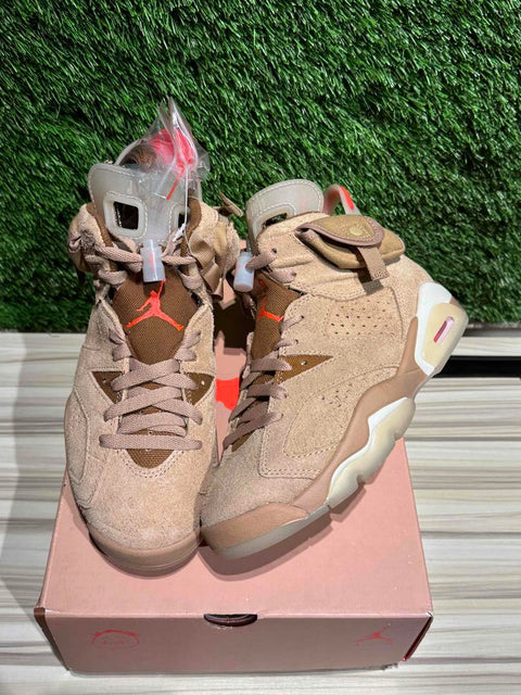 Jordan 6 Retro Travis Scott British Khaki Sz 3.5M