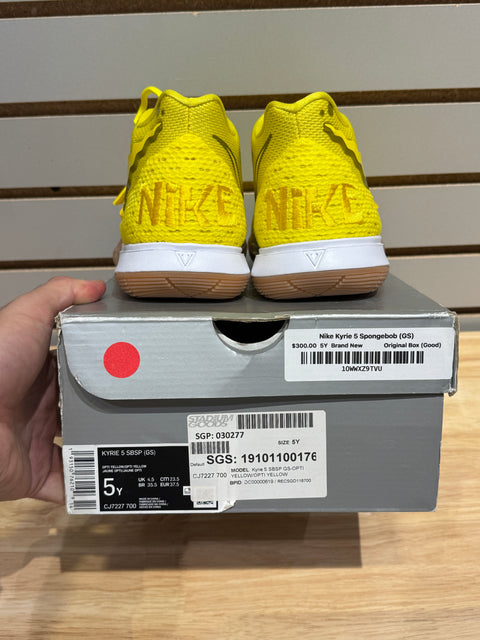 Nike Kyrie 5 Spongebob (GS) Sz 5Y