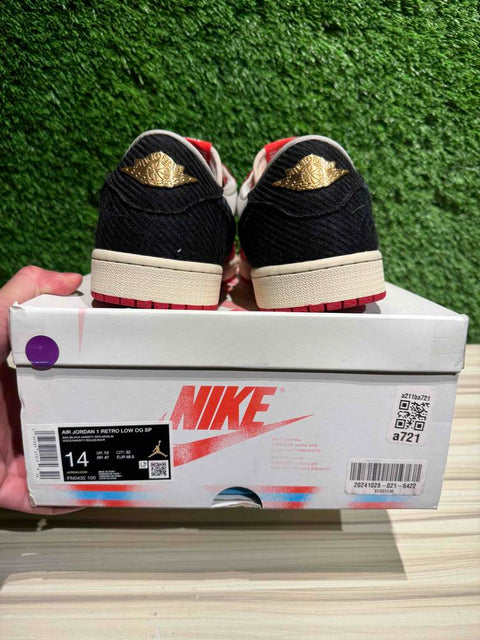 Jordan 1 Retro Low OG Trophy Room Rookie Card Away Sz 14