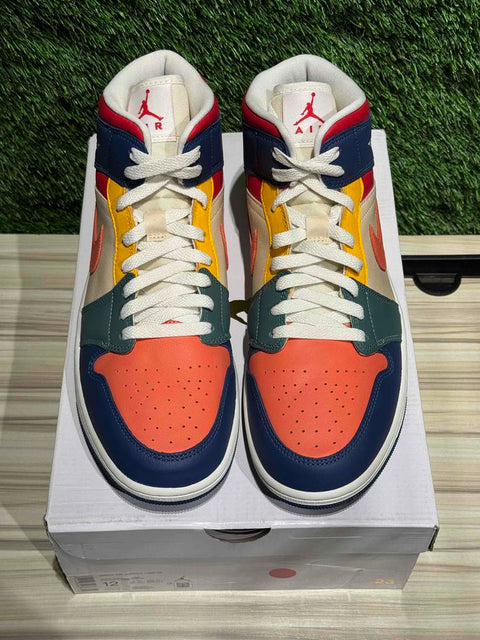 Jordan 1 Mid SE Multi Color (2022) (Women's) Sz 12W/10.5M...
