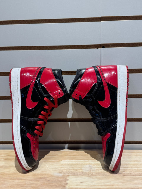 Jordan 1 Retro High OG Patent Bred Sz 9M